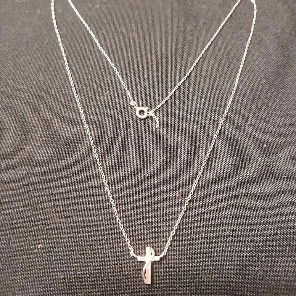 925 Cross Pendant Necklace